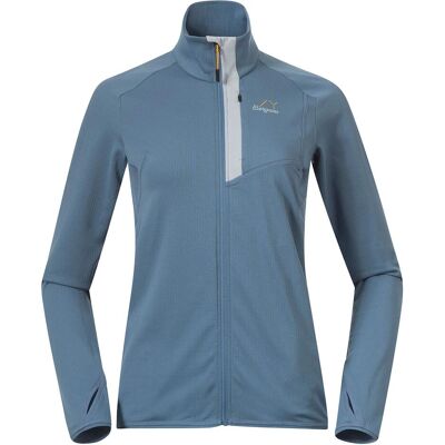 Bergans, Damen, Outdoorjacken, Y LightLine Essence Midlayer (XS), Grau, Blau, XS Bergans, Damen, Outdoorjacken, Y LightLine Essence Midlayer (XS), Grau, Blau, XS