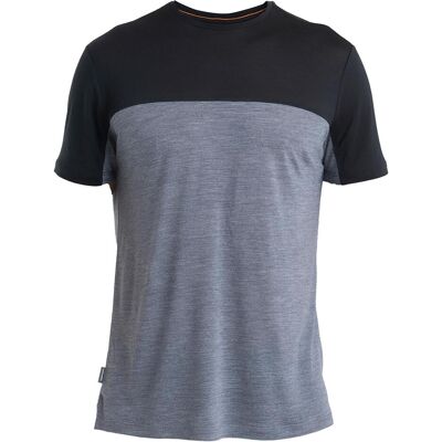 Icebreaker, Herren, Funktionsshirt, Men Merino 125 Cool-Lite Sphere III SS Tee Colour Block (M), Schwarz, Grau Icebreaker, Herren, Funktionsshirt, Men Merino 125 Cool-Lite Sphere III SS Tee Colour Block (M), Schwarz, Grau