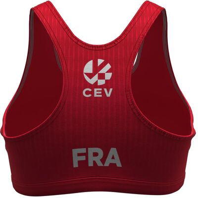 Errea, Damen, Sportshirt, Damen Beachvolley-Trikot Dritte Frankreich 2024/25 (XL), Rot Errea, Damen, Sportshirt, Damen Beachvolley-Trikot Dritte Frankreich 2024/25 (XL), Rot