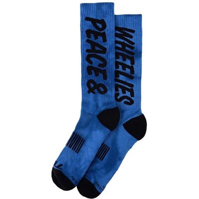 Troy Lee Design - Performance Peace & Wheelies - Kobalt - Socken Troy Lee Design - Performance Peace & Wheelies - Kobalt - Socken
