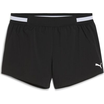Puma Damen, Sporthose, W Strong Floral Ribbon Woven Short - Hw 3" (M), Schwarz Puma Damen, Sporthose, W Strong Floral Ribbon Woven Short - Hw 3" (M), Schwarz