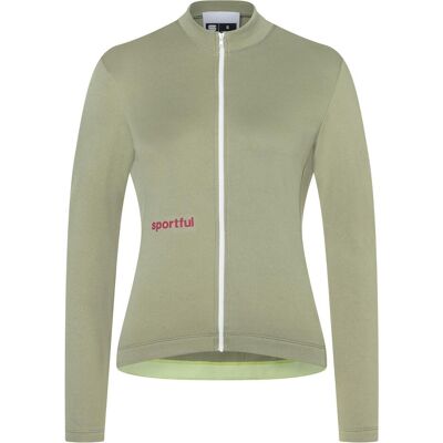 Sportful, Damen, Velotrikot, Classic W Thermal Jersey (L), Grün, Grau, L Sportful, Damen, Velotrikot, Classic W Thermal Jersey (L), Grün, Grau, L
