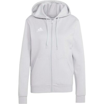 Adidas Damen, Pullover, Ent26 Fz Hood W - tmlggr/white, Grau, Silber, (M) Adidas Damen, Pullover, Ent26 Fz Hood W - tmlggr/white, Grau, Silber, (M)