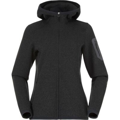 Bergans, Damen, Outdoorjacken, Kamphaug Knitted Hoodie (S), Grau, S Bergans, Damen, Outdoorjacken, Kamphaug Knitted Hoodie (S), Grau, S