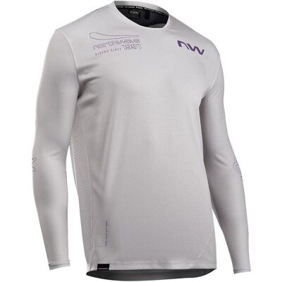 Northwave, Herren, Velotrikot, Edge 2 Jersey Long Sleeve (L), Schwarz, Grau, Violett, Silber, L Northwave, Herren, Velotrikot, Edge 2 Jersey Long Sleeve (L), Schwarz, Grau, Violett, Silber, L