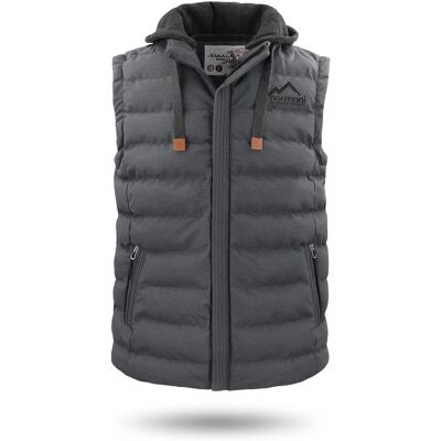 Normani, Herren, Westen, Herren Winter-Steppweste Nanaimo - 1557, Grau, (L, M, S) Normani, Herren, Westen, Herren Winter-Steppweste Nanaimo - 1557, Grau, (L, M, S)
