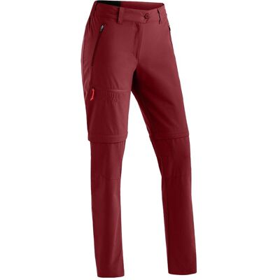 Maier Sports, Damen, Outdoorhose, Nata Zip Loop Zip Off (L), Rot Maier Sports, Damen, Outdoorhose, Nata Zip Loop Zip Off (L), Rot