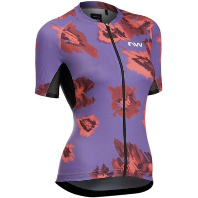 Northwave, Damen, Velotrikot, Women's Force Evo Jersey Short Sleeve (M), Violett, Rot, M Northwave, Damen, Velotrikot, Women's Force Evo Jersey Short Sleeve (M), Violett, Rot, M