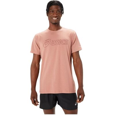 ASICS, Unisex, Sportshirt, Logo Ss Tee (XL), Rot, XL ASICS, Unisex, Sportshirt, Logo Ss Tee (XL), Rot, XL