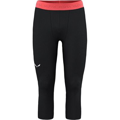 Salewa, Herren, Funktionsunterhose, Cristallo Warm Alpine Merino Responsive 3/4 Leggings (46, S), Schwarz Salewa, Herren, Funktionsunterhose, Cristallo Warm Alpine Merino Responsive 3/4 Leggings (46, S), Schwarz