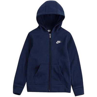 Nike Jungen, Trainingsjacken, Club Fleece Kapuzenjacke Kids (110), Blau, 110 Nike Jungen, Trainingsjacken, Club Fleece Kapuzenjacke Kids (110), Blau, 110