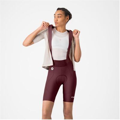Castelli, Damen, Velohosen, Espresso 2 W DT Bibshort (S), Rot Castelli, Damen, Velohosen, Espresso 2 W DT Bibshort (S), Rot