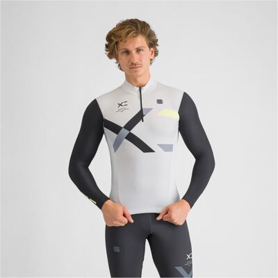 Sportful, Herren, Langlaufjacke, Squadra Jersey (XL), Grau, Schwarz, XL Sportful, Herren, Langlaufjacke, Squadra Jersey (XL), Grau, Schwarz, XL