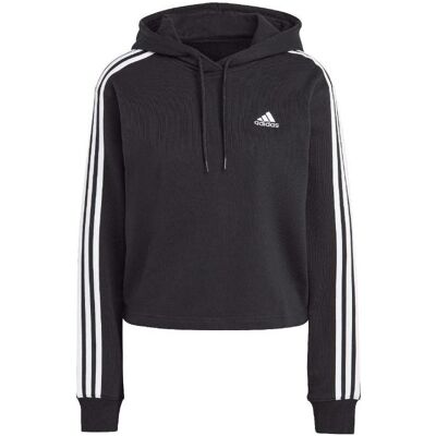 Adidas Damen, Pullover, Women's 3-Stripes FT CR Hoody, Weiss, Schwarz, (L) Adidas Damen, Pullover, Women's 3-Stripes FT CR Hoody, Weiss, Schwarz, (L)