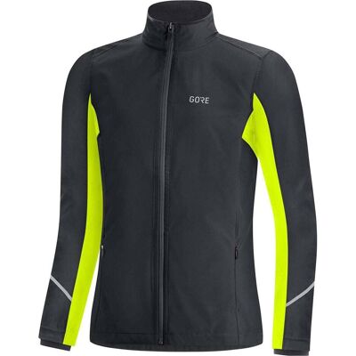 Gore Wear Damen R3 Partial GORE-TEX Jacke - schwarz/neongelb - 36 Gore Wear Damen R3 Partial GORE-TEX Jacke - schwarz/neongelb - 36