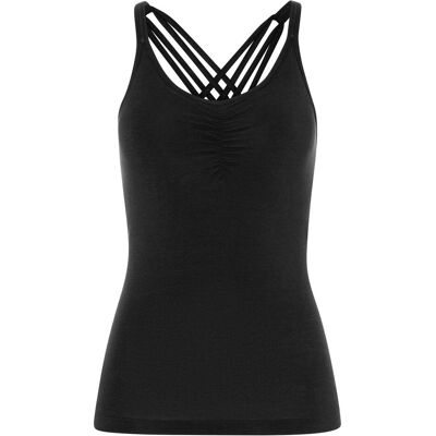 Mandala, Damen, Sportshirt, Infinity Top (XS), Schwarz Mandala, Damen, Sportshirt, Infinity Top (XS), Schwarz