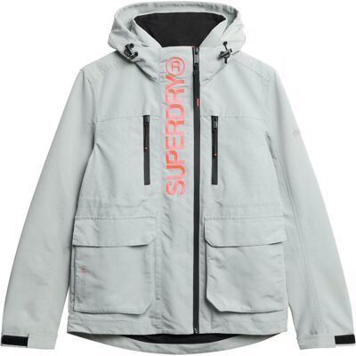 Superdry, Damen, Outdoorjacken, Ultimate Tech Windjacke mit Kapuze (XS), Grau Superdry, Damen, Outdoorjacken, Ultimate Tech Windjacke mit Kapuze (XS), Grau