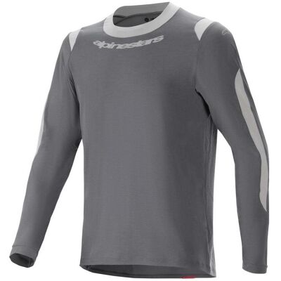 Alpinestars, Herren, Velotrikot, Jersey 24 A-Dura Dri Wool Ls (L), Grau, L Alpinestars, Herren, Velotrikot, Jersey 24 A-Dura Dri Wool Ls (L), Grau, L