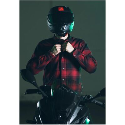 Armr, Herren, Leichte Jacken, Oxford Herren Men's Prime 2.0 Shirt, verstärkte Motorradjacke für Reiten, Freizeit, rot/schwarz, Rot, Schwarz, (4XL) Armr, Herren, Leichte Jacken, Oxford Herren Men's Prime 2.0 Shirt, verstärkte Motorradjacke für Reiten, Freizeit, rot/schwarz, Rot, Schwarz, (4XL)