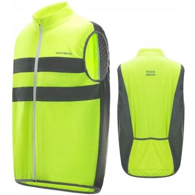 Rockbros, Unisex, Velojacke, sports reflective vest XL (XL), Mehrfarbig, XL Rockbros, Unisex, Velojacke, sports reflective vest XL (XL), Mehrfarbig, XL