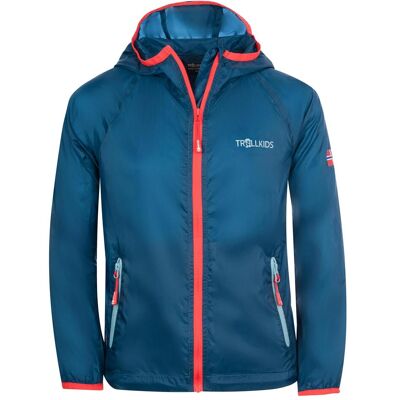Trollkids, Unisex, Velojacke, Kids Fjell Running Jacket (164), Türkis, Blau, 164 Trollkids, Unisex, Velojacke, Kids Fjell Running Jacket (164), Türkis, Blau, 164