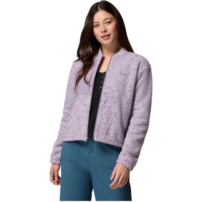 Columbia, Damen, Outdoorjacken, Women's Stellar Path Fleece Bomber Full Zip (M), Violett, Grau, Pink, M Columbia, Damen, Outdoorjacken, Women's Stellar Path Fleece Bomber Full Zip (M), Violett, Grau, Pink, M