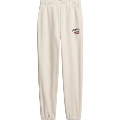 Superdry, Damen, Hosen, Athletic Essential Boyfriend Jogginghose, Weiss, (S) Superdry, Damen, Hosen, Athletic Essential Boyfriend Jogginghose, Weiss, (S)