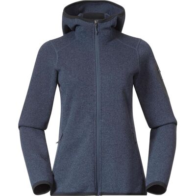 Bergans, Damen, Outdoorjacken, Kamphaug Knitted Hoodie (M), Blau, M Bergans, Damen, Outdoorjacken, Kamphaug Knitted Hoodie (M), Blau, M
