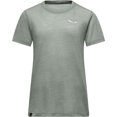 Salewa, Damen, Funktionsshirt, Eagle Minilogo Merino T-Shirt Damen (XS), Grau Salewa, Damen, Funktionsshirt, Eagle Minilogo Merino T-Shirt Damen (XS), Grau
