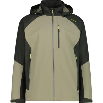 CMP Campagnolo, Herren, Regenjacken, Zip Hoodie, Grau, Grün, (3XL) CMP Campagnolo, Herren, Regenjacken, Zip Hoodie, Grau, Grün, (3XL)