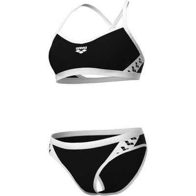 Arena, Damen, Bikinis, W Icons Bikini Cross Back Solid, Weiss, Schwarz, (40) Arena, Damen, Bikinis, W Icons Bikini Cross Back Solid, Weiss, Schwarz, (40)