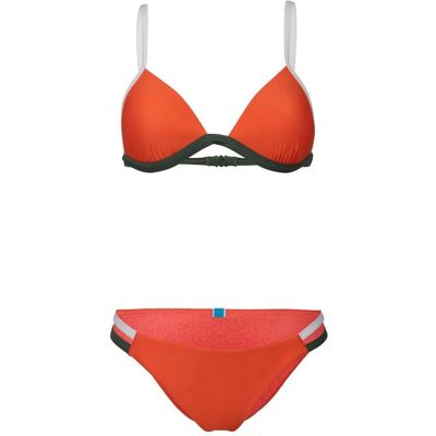 Arena, Damen, Bikinis, W Pro File Bikini Triangle, Orange, Mehrfarbig, Weiss, (XS) Arena, Damen, Bikinis, W Pro File Bikini Triangle, Orange, Mehrfarbig, Weiss, (XS)