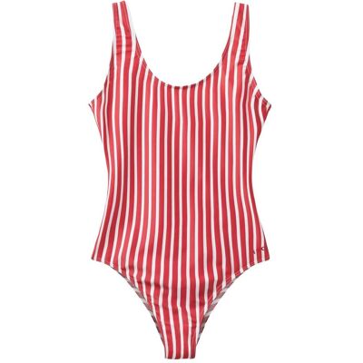 H2O, Damen, Badeanzüge, Gestreifter Damen-Einteiler Badeanzug, Rot, (S) H2O, Damen, Badeanzüge, Gestreifter Damen-Einteiler Badeanzug, Rot, (S)