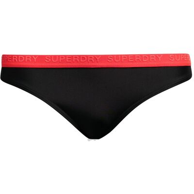Superdry, Damen, Bikinis, Klassische elastische Bikinihöschen, Schwarz, (XL) Superdry, Damen, Bikinis, Klassische elastische Bikinihöschen, Schwarz, (XL)