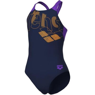 Arena, Mädchen, Badeanzüge, Girl's Tales Swimsuit V Back, Violett, Blau, (164) Arena, Mädchen, Badeanzüge, Girl's Tales Swimsuit V Back, Violett, Blau, (164)