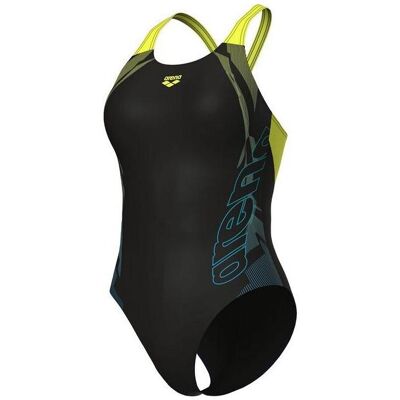 Arena, Damen, Badeanzüge, Women's Gleam Swimsuit V Back One Piece, Schwarz, (40, 42) Arena, Damen, Badeanzüge, Women's Gleam Swimsuit V Back One Piece, Schwarz, (40, 42)