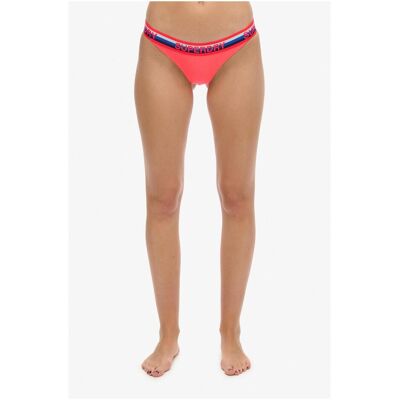 Superdry, Damen, Bikinis, Klassische gestreifte Bikinihöschen, Rosa, (XS) Superdry, Damen, Bikinis, Klassische gestreifte Bikinihöschen, Rosa, (XS)