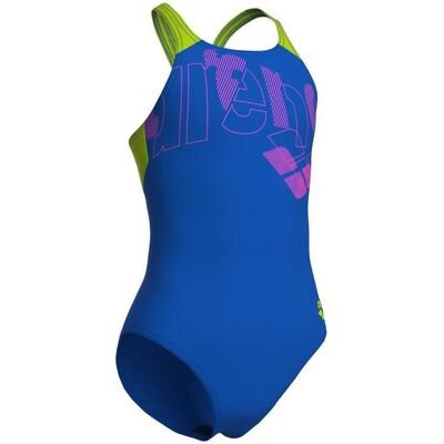 Arena, Mädchen, Badeanzüge, Girl's Tales Swimsuit V Back, Blau, (128) Arena, Mädchen, Badeanzüge, Girl's Tales Swimsuit V Back, Blau, (128)