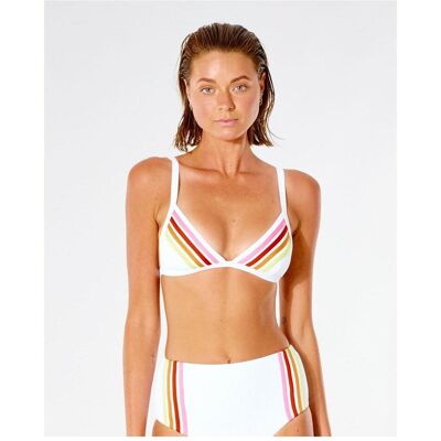 Rip Curl, Damen, Bikinis, Women's Wave Shapers Stripe Banded Tri, Grau, (S) Rip Curl, Damen, Bikinis, Women's Wave Shapers Stripe Banded Tri, Grau, (S)