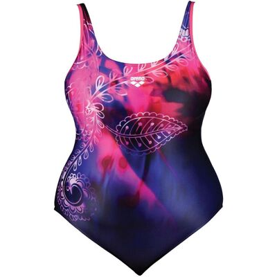 Arena, Damen, Badeanzüge, Placement U Back, Blau, Mehrfarbig, (52, 54) Arena, Damen, Badeanzüge, Placement U Back, Blau, Mehrfarbig, (52, 54)