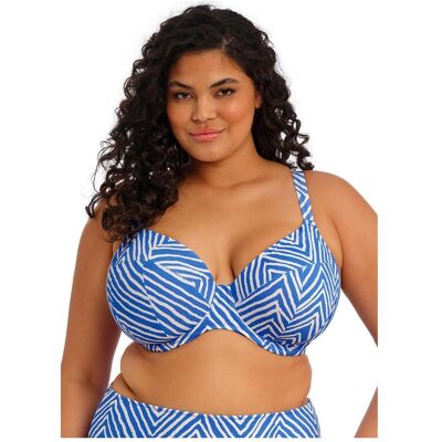 Elomi, Damen, Bikinis, Plunge Fiji Falls, Blau, Weiss, Mehrfarbig, (90 I) Elomi, Damen, Bikinis, Plunge Fiji Falls, Blau, Weiss, Mehrfarbig, (90 I)