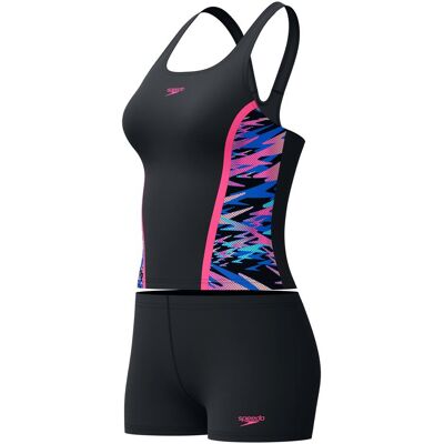 Speedo, Damen, Bikinis, Zweiteiliger Badeanzug HYPERBOOM TANKINI, Pink, Mehrfarbig, Schwarz, (36) Speedo, Damen, Bikinis, Zweiteiliger Badeanzug HYPERBOOM TANKINI, Pink, Mehrfarbig, Schwarz, (36)