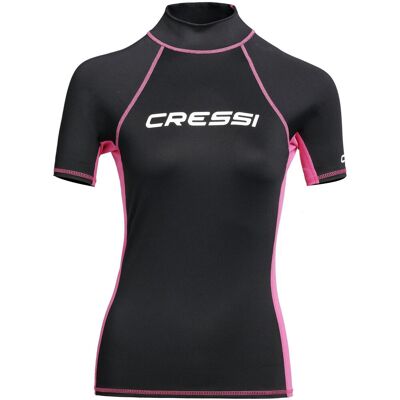 Cressi, Damen, Badeshirts, Rashguard, Schwarz, Pink, (40) Cressi, Damen, Badeshirts, Rashguard, Schwarz, Pink, (40)