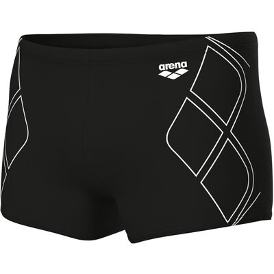 Arena, Herren, Badehosen, M Graphic Swim Short, Schwarz, Weiss, (7) Arena, Herren, Badehosen, M Graphic Swim Short, Schwarz, Weiss, (7)