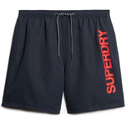 Superdry, Herren, Badehosen, badeshorts mit muster, Blau, (L) Superdry, Herren, Badehosen, badeshorts mit muster, Blau, (L)