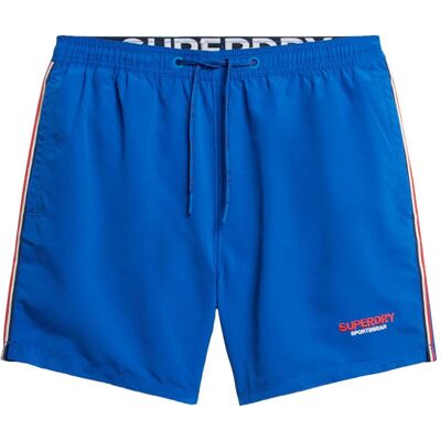 Superdry, Herren, Badehosen, 15" Sportswear Badeshorts mit Stickerei, Blau, (XL) Superdry, Herren, Badehosen, 15" Sportswear Badeshorts mit Stickerei, Blau, (XL)