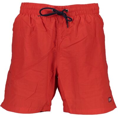 Norway 1963, Herren, Badehosen, Rosso Poliammide Men's Swim Boxer, Rot, (M) Norway 1963, Herren, Badehosen, Rosso Poliammide Men's Swim Boxer, Rot, (M)