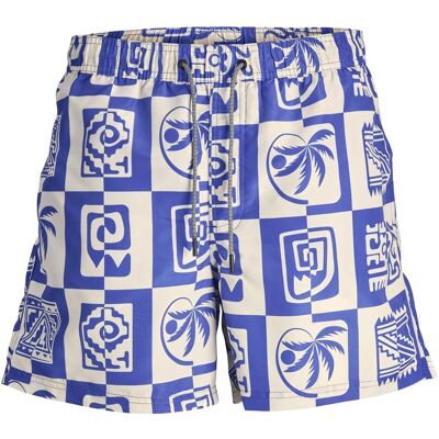 Jack & Jones, Herren, Badehosen, Jpstfiji Jjswim Oceanday Ss24 Ly Pls, Blau, (42) Jack & Jones, Herren, Badehosen, Jpstfiji Jjswim Oceanday Ss24 Ly Pls, Blau, (42)