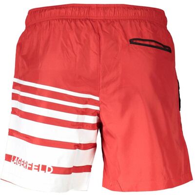 Karl Lagerfeld, Herren, Badehosen, Rosso Poliestere Men's Swim Boxer, Rot, (S) Karl Lagerfeld, Herren, Badehosen, Rosso Poliestere Men's Swim Boxer, Rot, (S)