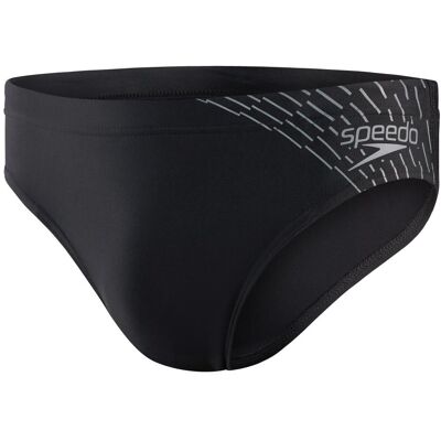 Speedo, Herren, Badehosen, Medley Logo 7cm Brief, Schwarz, (38) Speedo, Herren, Badehosen, Medley Logo 7cm Brief, Schwarz, (38)